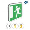 CE30b - Panneau issue de secours vers la gauche - Pictogrammes