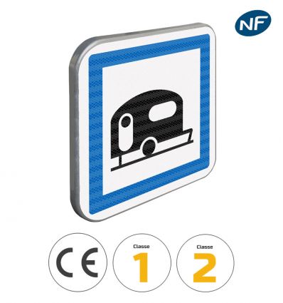 CE4b - Panneau terrain pour caravane - Pictogrammes