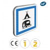 CE4c - Panneau terrain de camping pour tentes et caravanes - Pictogrammes
