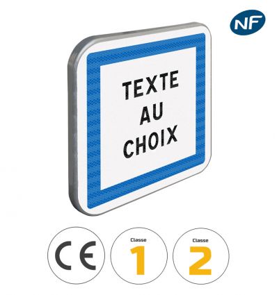 CE50 - Panneau indications diverses / texte au choix - Pictogrammes
