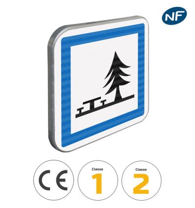 CE7 - Panneau emplacement pour pique nique - Pictogrammes