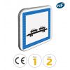 CE8 - Panneau gare trains autos / gare de ferroutage - Pictogrammes
