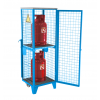 Armoire mobile bouteille de gaz bleu 2 bouteilles