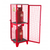 Armoire mobile bouteille de gaz 2 bouteilles rouge