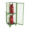 Armoire mobile bouteille de gaz vert 2 bouteilles