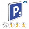 C1B - Panneau stationnement gratuit à durée limitée avec contrôle par disque avec pictogrammes de classes et normes
