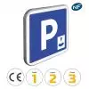C1B - Panneau stationnement gratuit à durée limitée avec contrôle par disque avec pictogrammes de classes et normes