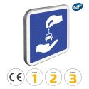 Photo : C9 - Panneau d'indication d'emplacement de station d'autopartage 350 x 350 mm  (2 rails au dos) - Classe 1 (T1) - Dos brut
