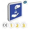 C9 - Panneau d'indication d'emplacement de station d'autopartage avec pictogrammes de classes et normes