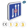 C24A - Panneau d'indication conditions particulières de circulation avec pictogrammes de classes et normes