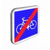C114 - Panneau d'indication fin de piste conseillée et réservée aux cycles