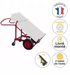 Diable porte bouteille basculant