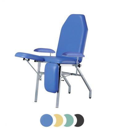 Fauteuil podologie avec jambe droite angle droit