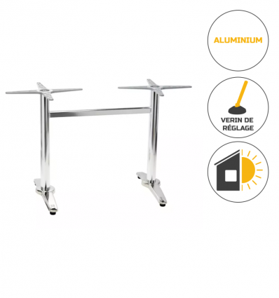 Pied de table en aluminium Bolero hauteur de 67 cm