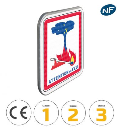 C3 - Panneau Attention au Feu