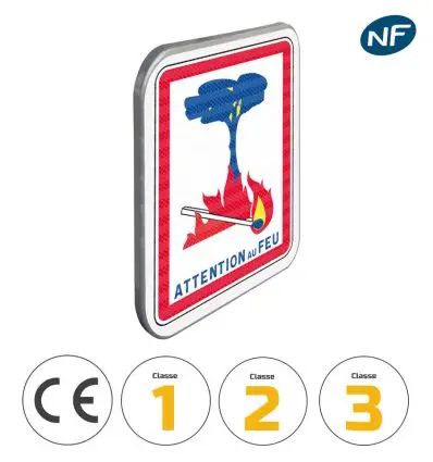 C3 - Panneau Attention au Feu