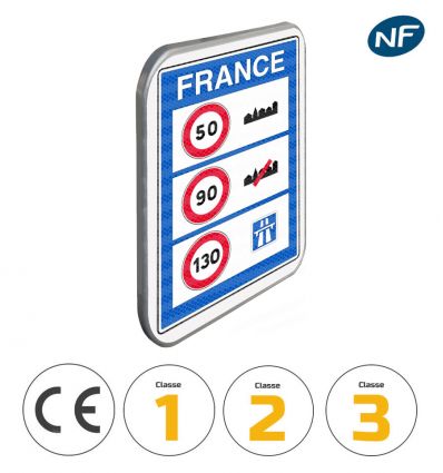 C25A - Panneau d'indication de limitations générales de vitesse