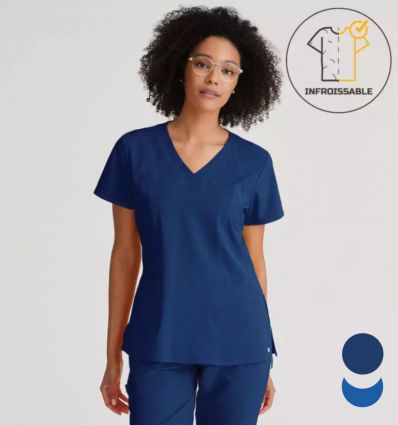 Blouse aide soignante infroissable