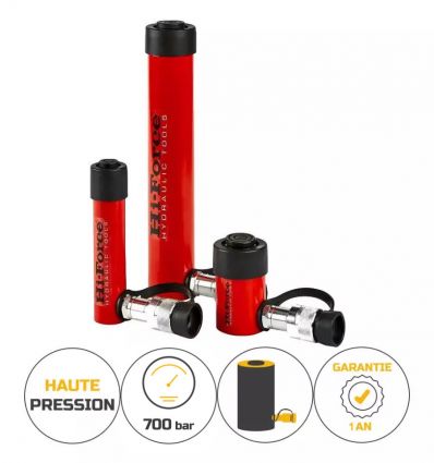 Vérins simple effet hydraulique multi usage