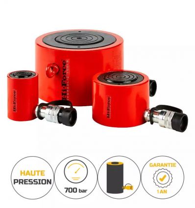 Vérin simple effet hydraulique compact 700 bars