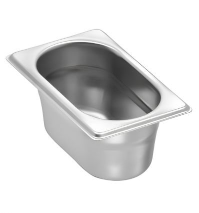 Bac gastro gn 1/9 65 mm en inox