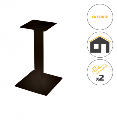 Pied de table en fonte rectangle