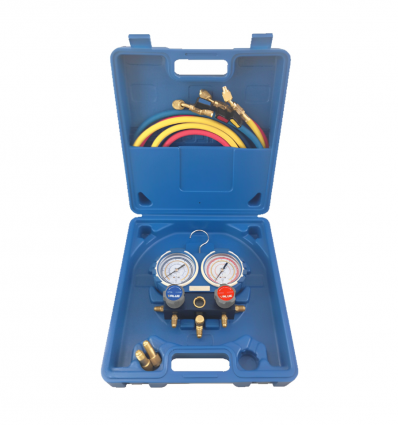 Manomètre clim 2 voies en coffret