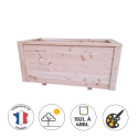 Photo : Jardinière urbaine rectangulaire en bois 192 Litres - L. 80 x P. 50 x H. 48 cm - Sans