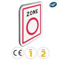 Photo : B56 - Panneau Zone à Faibles Émissions 500 x 650 mm (2 rails au dos) - Classe 1 (T1) - Dos brut