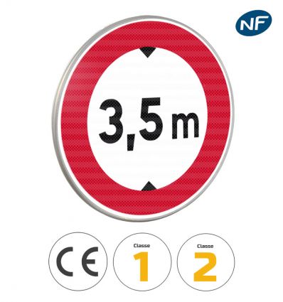 Panneau hauteur limite
