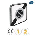 Photo : B50b - Panneau sortie de zone à stationnement unilatéral 350 x 350 mm  (2 rails au dos) - Classe 1 (T1) - Dos brut