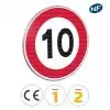 Panneau limitation de vitesse 10 km/h 