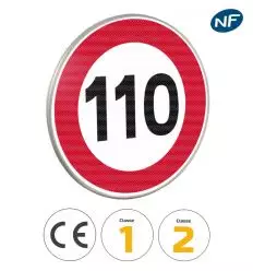 B14 - Panneau limitation de vitesse à 110 km/h