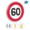 Panneau limitation de vitesse à 60 km/h