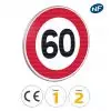 Panneau limitation de vitesse à 60 km/h