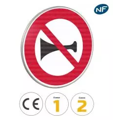 B16 - Panneau klaxon et signaux sonores interdits