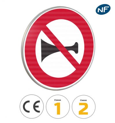 B16 - Panneau signaux sonores interdit