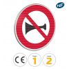 B16 - Panneau signaux sonores interdit