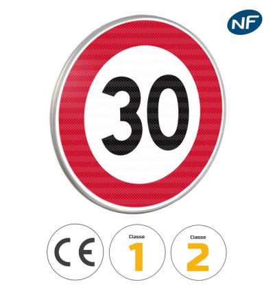Panneau limitation de vitesse à 30 km/h