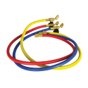 Photo : Flexible manomètre frigoriste avec vanne 90 cm - 1/4"