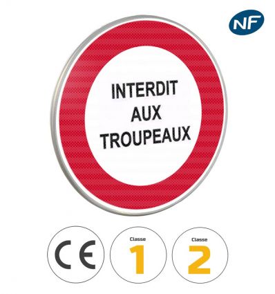 B19 - Panneau autres interdictions dont la nature est indiquée par une inscription sur le panneau