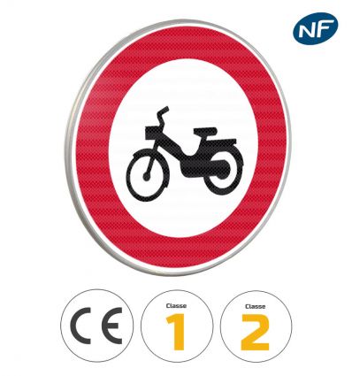 B9g - Panneau accès interdit aux cyclomoteurs