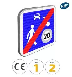 B53 - Panneau de sortie d'une zone de rencontre