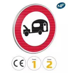 B9i - Panneau d'interdiction d'accès aux caravanes