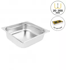 Bac gastronorme gn 2/3 en acier inoxydable