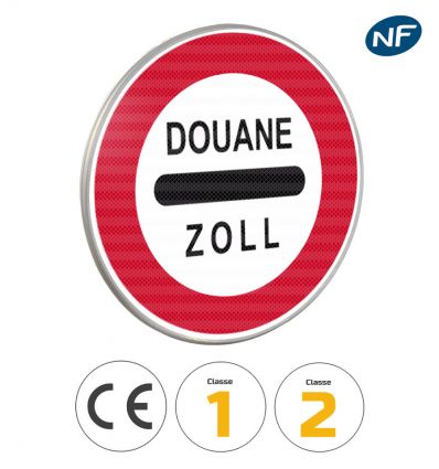 B4 - Panneau arrêt au poste de douane
