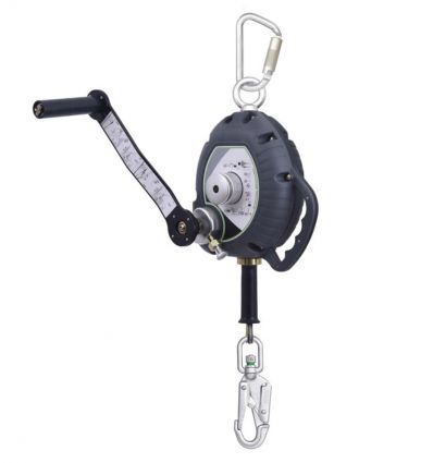 Antichute à rappel automatique avec treuil de sauvetage - 10 m