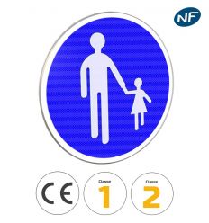 B22b  - Panneau chemin obligatoire pour piétons