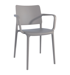 Fauteuil extérieur polypropylène taupe