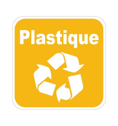 Autocollant recyclage - Plastique
